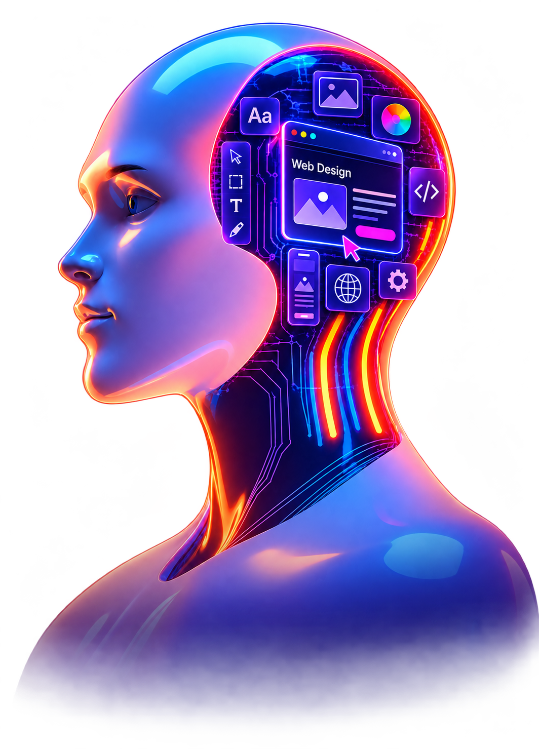 AI-powered web design interface